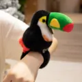 Cute plush toucan slap bracelet adorable bird wristband soft stuffed animal toy gift - Wristband / Toucan