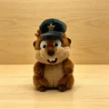Bonito juguete de peluche de castor con sombrero muñeco de animal suave para regalo y decoración - 26cm / Castor con Sombrero