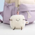 Cute plush toast keychain pendant fluffy toy with cute face and limbs for backpack decor - 8cm 49g / Steamed Bun