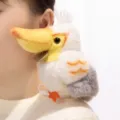 Cute magnetic shoulder plush bird toy, soft stuffed animal doll shoulder companion keychain. - Shoulder Sitting / Pelican