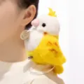 Cute magnetic shoulder parrot plush toy, lovely bird slap bracelet doll fashion accessory. - Shoulder Sitting / Yellow Parrot