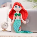 Mermaid plush toy, red hair green tail princess stuffed doll, cute girl birthday gift. - Aimee / 38cm 0.12kg