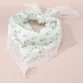 Bloemen kant haarband zoete stijl hoofddoek chic ontwerp lente haaraccessoires - Paarse Bloemen