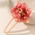Elegante roze bloem U-vormige haarspeld, zoete haaraccessoires voor charmante vrouwen. - Oranje
