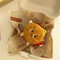 Schattige hamburger pluche speelgoed sleutelhanger, zachte burger pop hanger voor tasdecoratie. - Burger(ZMK0229hanbao) / Meerkleurig