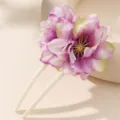 Roze bloem U-vormige haarspeld, stijlvolle en zoete bloemige haaraccessoire voor vrouwen. - Paars