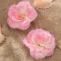 Roze verloop bloem haarspeld set zoete bloemige haaraccessoire voor dames en meisjes - Roze Wit Gradiënt