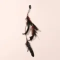Pince à cheveux plume bohème avec cordon en cuir et perles, extension ethnique pour femmes. - Kaki