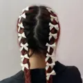 Kleine strik haarspeldjes set, beige zoete stijl haaraccessoires voor vrouwen en meisjes - Broken Wit