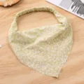 Bloemenprint elastische hoofddoek haarband voor vrouwen, pastorale stijl haaraccessoire. - Groen