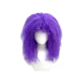 Purple fluffy kinky curly afro wig for women Halloween party cosplay stage costume hair piece - Purple