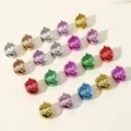 Leuke mini aardbei haarspeldjes voor meisjes, kleurrijke metallische haaraccessoires. - Aardbei