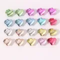 Kleurrijke mini hart haarspeldjes, glanzende schattige haaraccessoires voor kinderen. - Hart