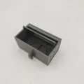 Variante modello portachiavi da garage per auto in plastica grigia con apertura. - Grigio