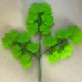 Artificial green maple leaf branches fake plant foliage for home indoor outdoor decor landscaping. - 12 Pieces/Pack / Light Green