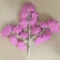 Artificial purple maple leaf branch plastic plant for home decor and landscape design - 12 Pieces/Pack / Purple