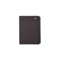 Tarjetero vertical de piel PU para hombre marrón billetera mini minimalista elegante - Café