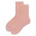 Damen einfarbige Wadenlänge Baumwollsocken schlichte lässige Alltagsmode rosafarbene Socken - 35-39 / Fleischrosa