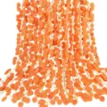 Kuenstliche orange Eukalyptusblaetter Girlande fuer Hochzeit Party Herbst Deko Pflanzen - Rot