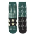 Christmas mid-calf socks for men and women, featuring stylish asymmetric star and tree patterns. - 37-43 / Pentagram
