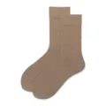 Einfarbige lässige Mittelsocken für Damen, einfache und vielseitige Baumwollsocken. - Einheitsgröße (35-40) / Camel