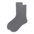 Einfarbige Baumwoll-Mittelsocken für Damen, Frühlings- und Herbst-Retro-Freizeitsocken. - Einheitsgröße (35-40) / Glimmergrau