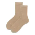 Damen einfarbige gerippte Socken Alltag Freizeitsocken Baumwolle Basis Herbst Stil - 35-39 / Khaki