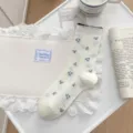 Γυναικείες κάλτσες με δαντέλα λουλούδια βαμβάκι ιαπωνικό στιλ άνοιξη καλοκαίρι. - Μικρά Λουλούδια Παντού