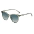 Lunettes de soleil chat pour femmes tendance dégradé gris, lunettes de voyage extérieures chic. - Monture Verte Verres Dégradés Verts
