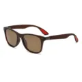 Lunettes de soleil de sport polarisées pour hommes avec monture et verres marron. - Monture Brune Sablée Verre Brun
