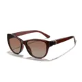 Lunettes de soleil polarisées pour femme avec verres bruns dégradés et monture élégante. - Monture Thé Verre Thé Dégradé