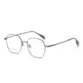 Occhiali anti luce blu in titanio ultra leggero montatura tonda stile retrò elegante - Montatura Canna di Fucile