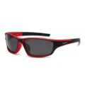Gafas de sol deportivas polarizadas para hombre ciclismo proteccion UV rojo negro - Montura Negro Rojo Lente Gris