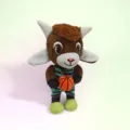 Cute goat plush toy holding basketball, soft stuffed animal doll for kids gift and game fans. - Ball-Holding Goat 28cm