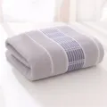 Pure cotton bath towel, soft and absorbent solid color design for home daily use and gifts. - Gray / 70*140cm