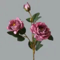 Stelo di fiore di peonia artificiale vintage autunnale per decorazione domestica e composizione - Viola