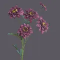 Retro Artificial Sunflower Single Branch Dark Purple Fake Flower Home Decor Table Ornament - Autumn Purple