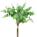 Artificial eucalyptus branches greenery stem fake plant for home decor green 5 branches - Green