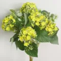 Artificial yellow snowball flower bouquet for home decoration, hotel table flower arrangement. - Yellow