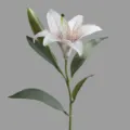 Fausse fleur de lis d'automne artificielle branche pour decoration de table salon nordique - Blanc d'Automne