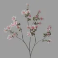Künstlicher Wildblumen Einzelzweig rosafarbene Kunstblume Stiel für Heimdeko Foto Requisite - Rosa