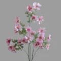 Künstlicher Blumenzweig künstliche Wildblumen für Heimdekoration Wohnzimmer Tischdeko Fotorequisiten. - Lila Rosa