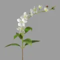 Künstliche Hängende Jasmin Blumen Zweig Weiße Seide Stiel für Heimtisch Dekoration - Weiß
