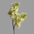 Artificial lilac flower branch moisturizing touch pastoral fake floral home table decor - Off White