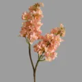 Artificial silk lilac flower branch pink fake floral for indoor home table decoration. - Light Pink