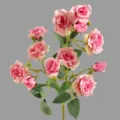 Artificial pink rose bouquet fake flowers for home decor wedding party table arrangement - Purple