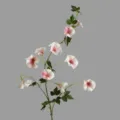 Artificial morning glory vine flower fake floral arrangement indoor home decor pink white - Pink