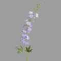 Artificial purple delphinium flower stem for home decor, realistic floral ornament. - Purple