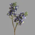 Artificial purple lilac flower branch fake floral arrangement for home indoor table decor - Blue