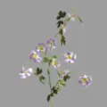 Artificial morning glory vine purple fake flower indoor home decor pastoral style floral - Purple